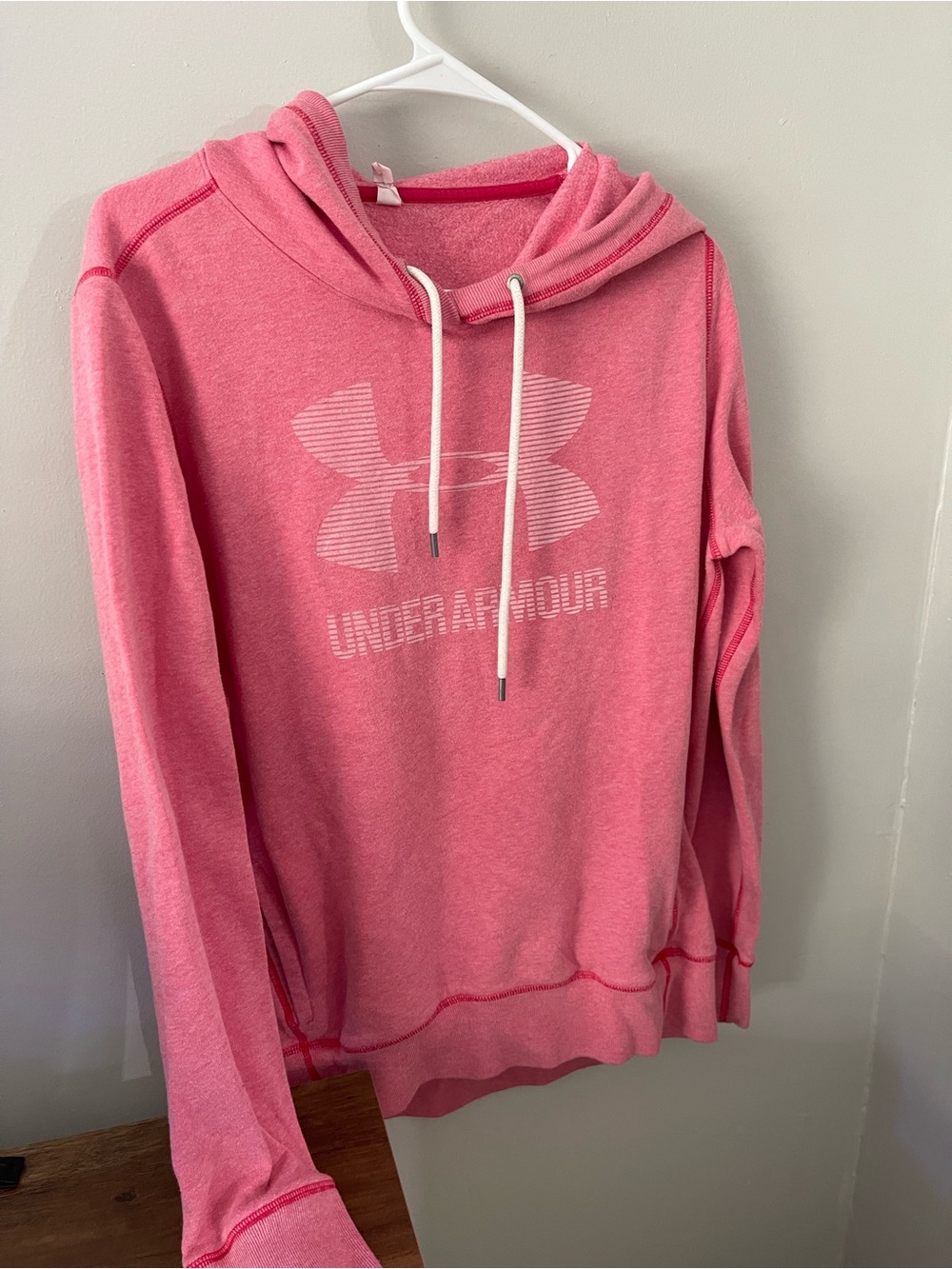 Under Armour Women's Heather Pink Pullover Hoodie